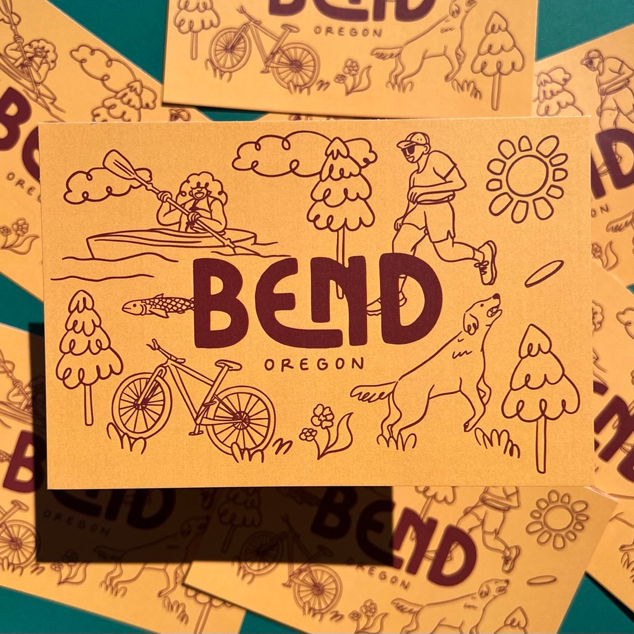 Bend Activities Postcard