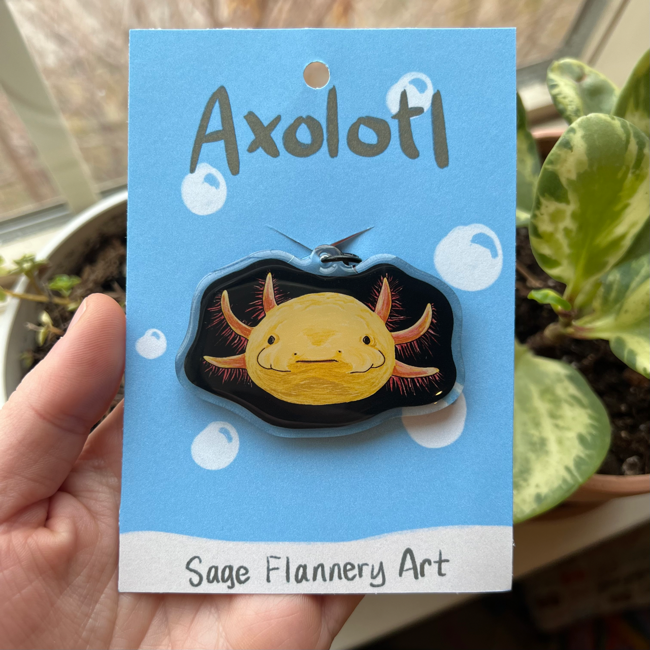 Axolotl Keychain