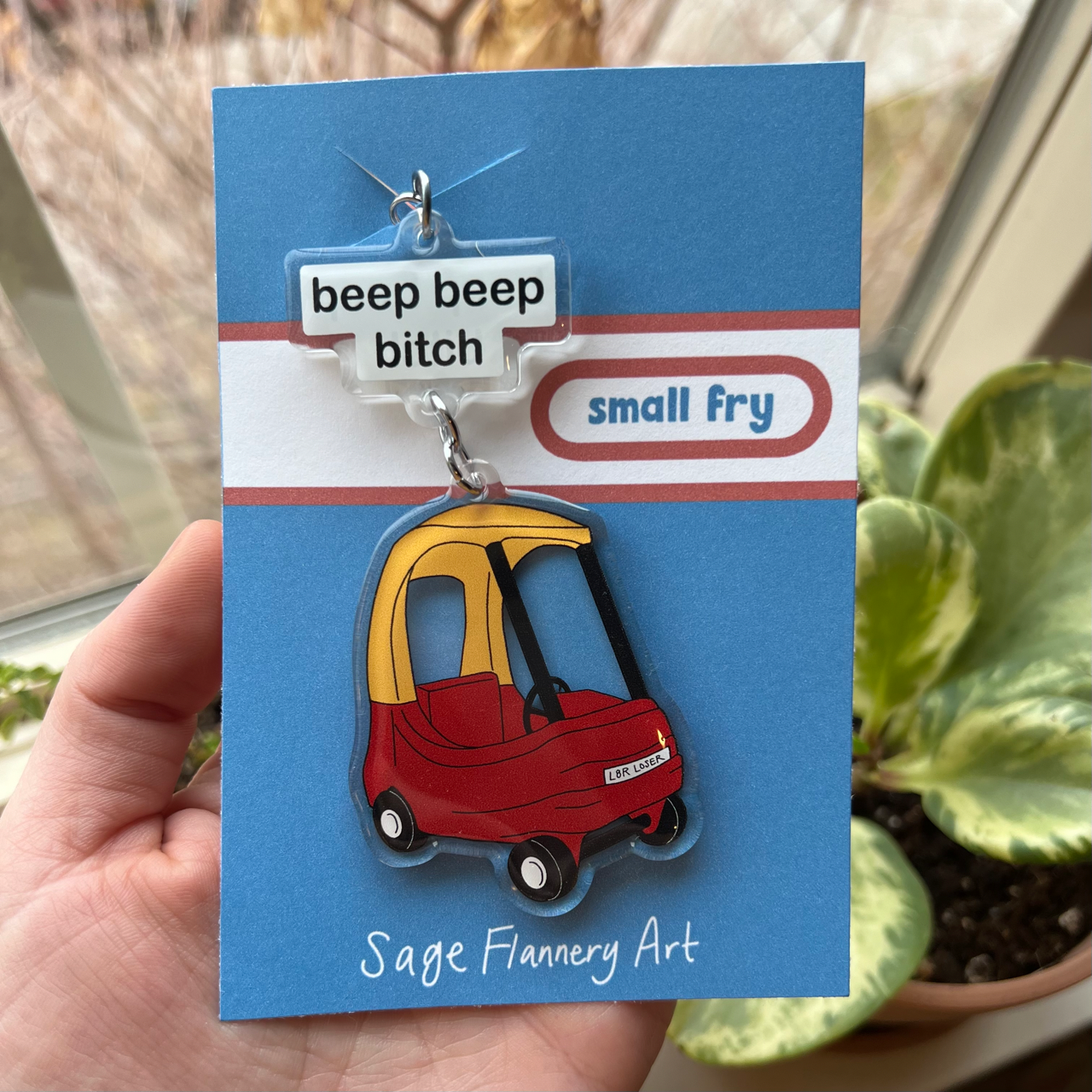 Beep Beep Bitch Keychain