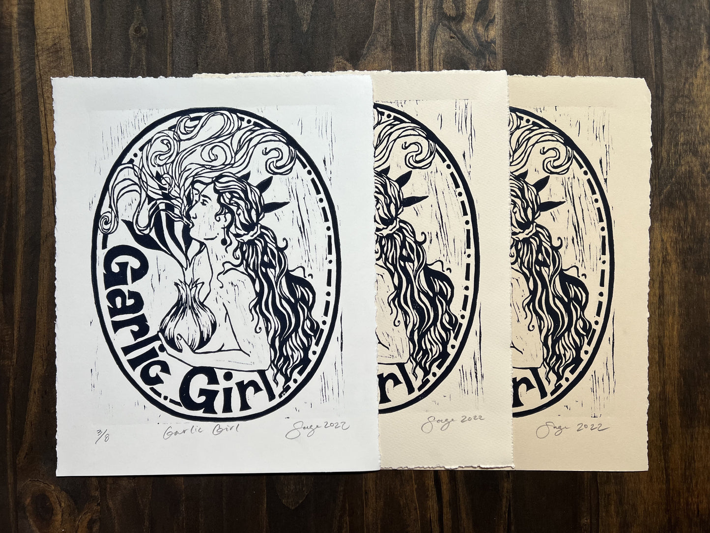Garlic Girl Original Print