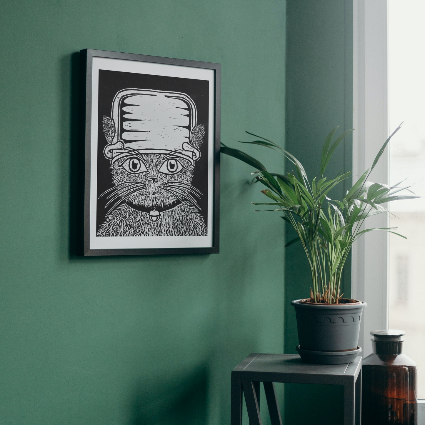 Cat Who Wore a Pot Reproduction Print