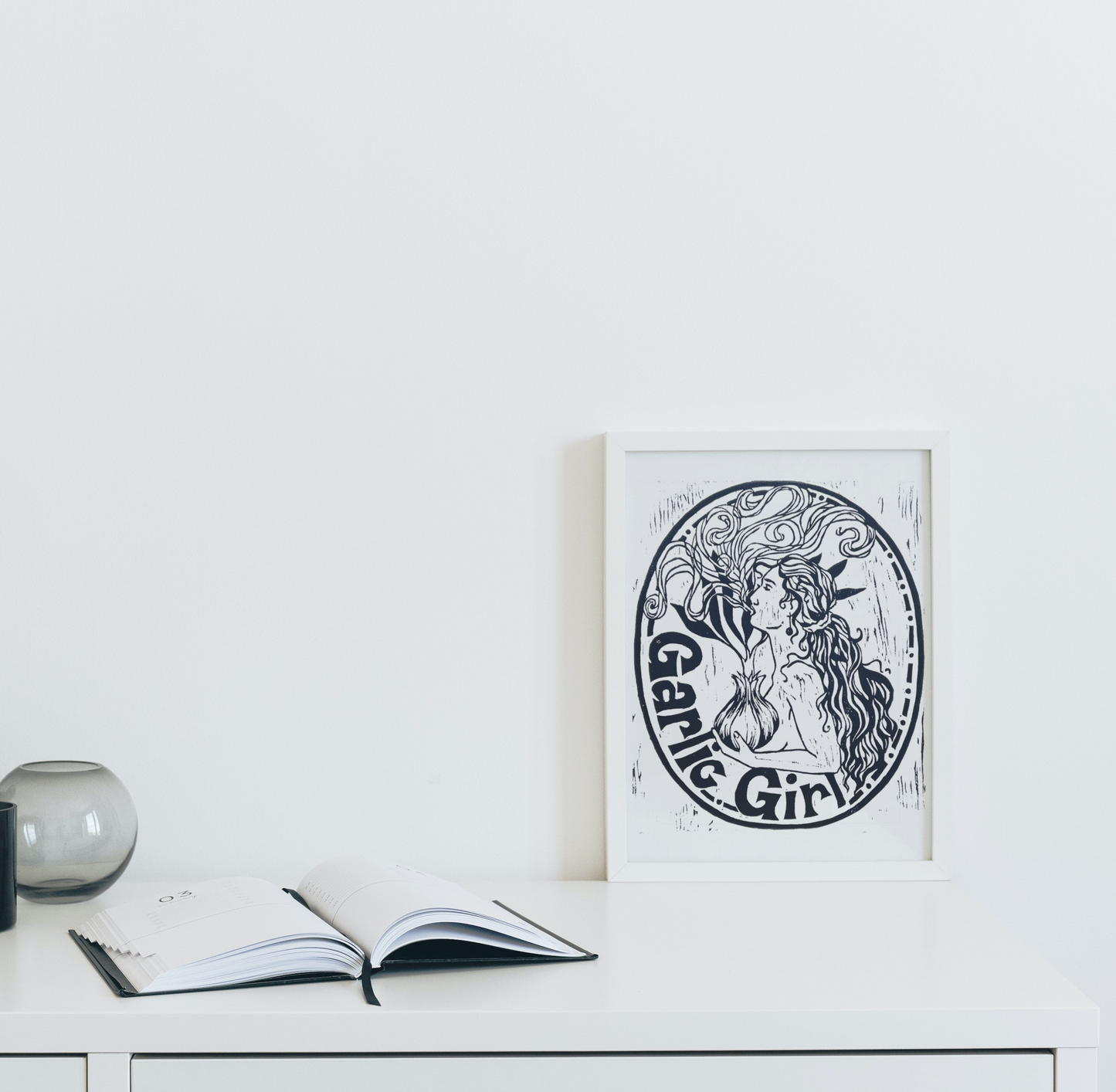 Garlic Girl Reproduction Print