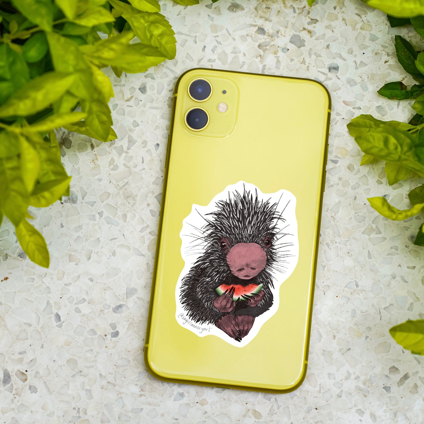 Porcupine Sticker