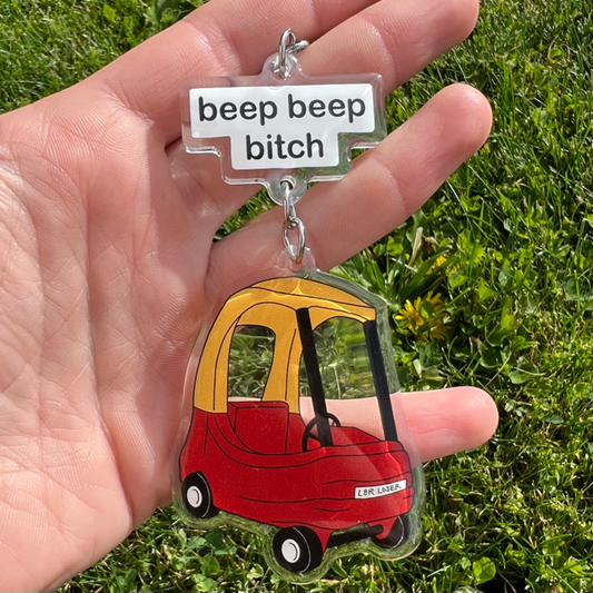 Beep Beep Bitch Keychain