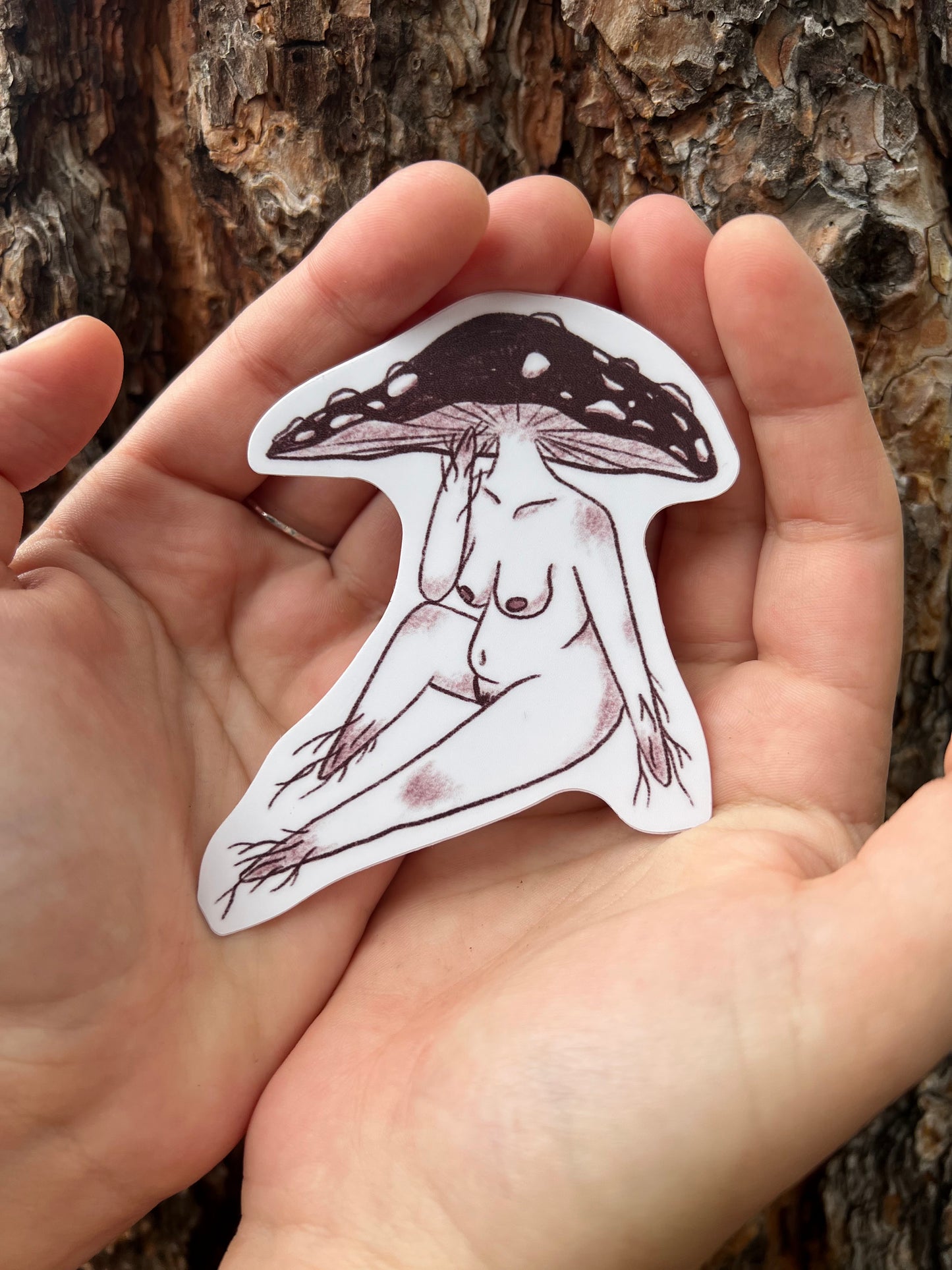 Mushroom Lady Sticker