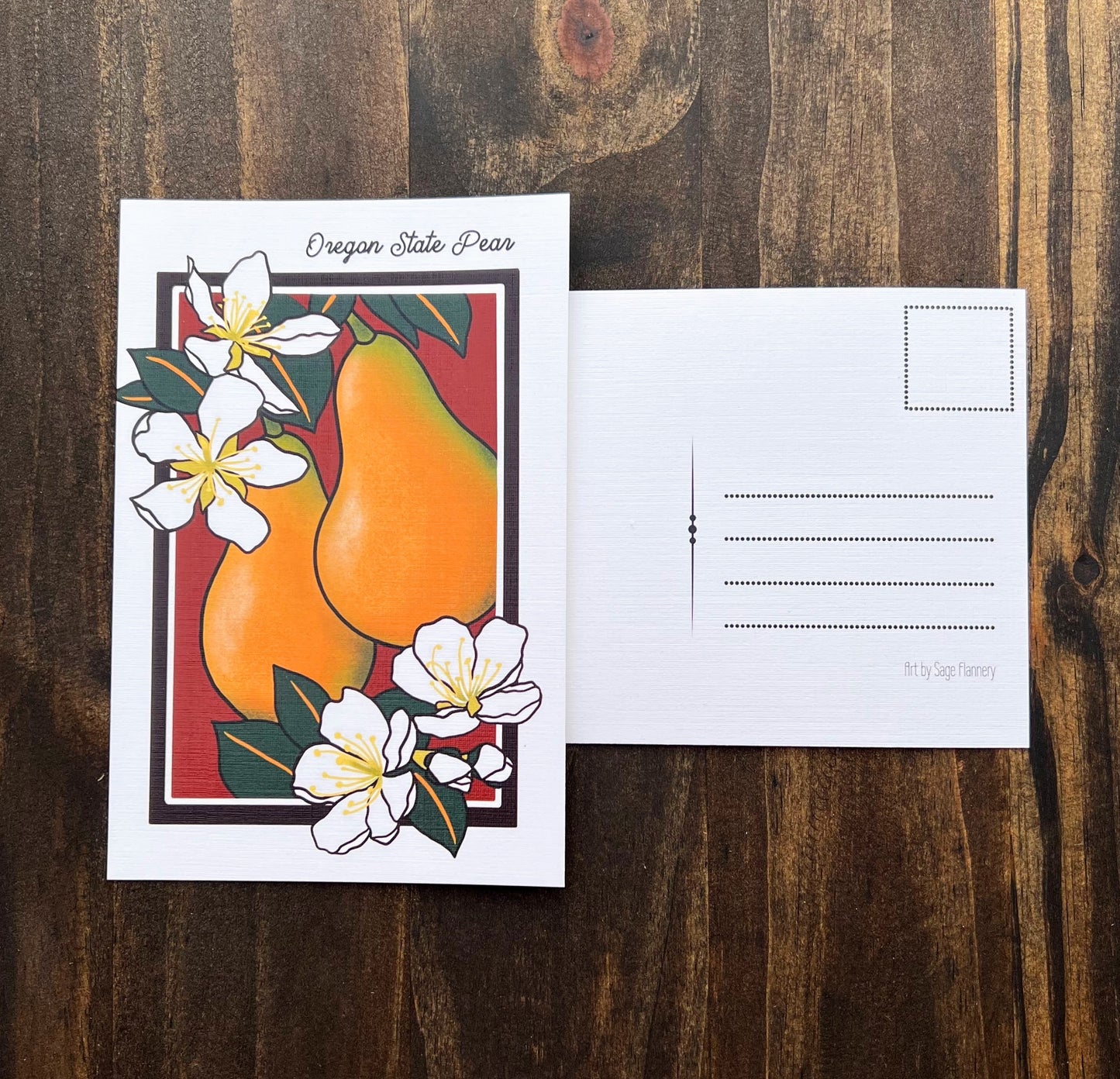 Oregon State Pear - Postcard