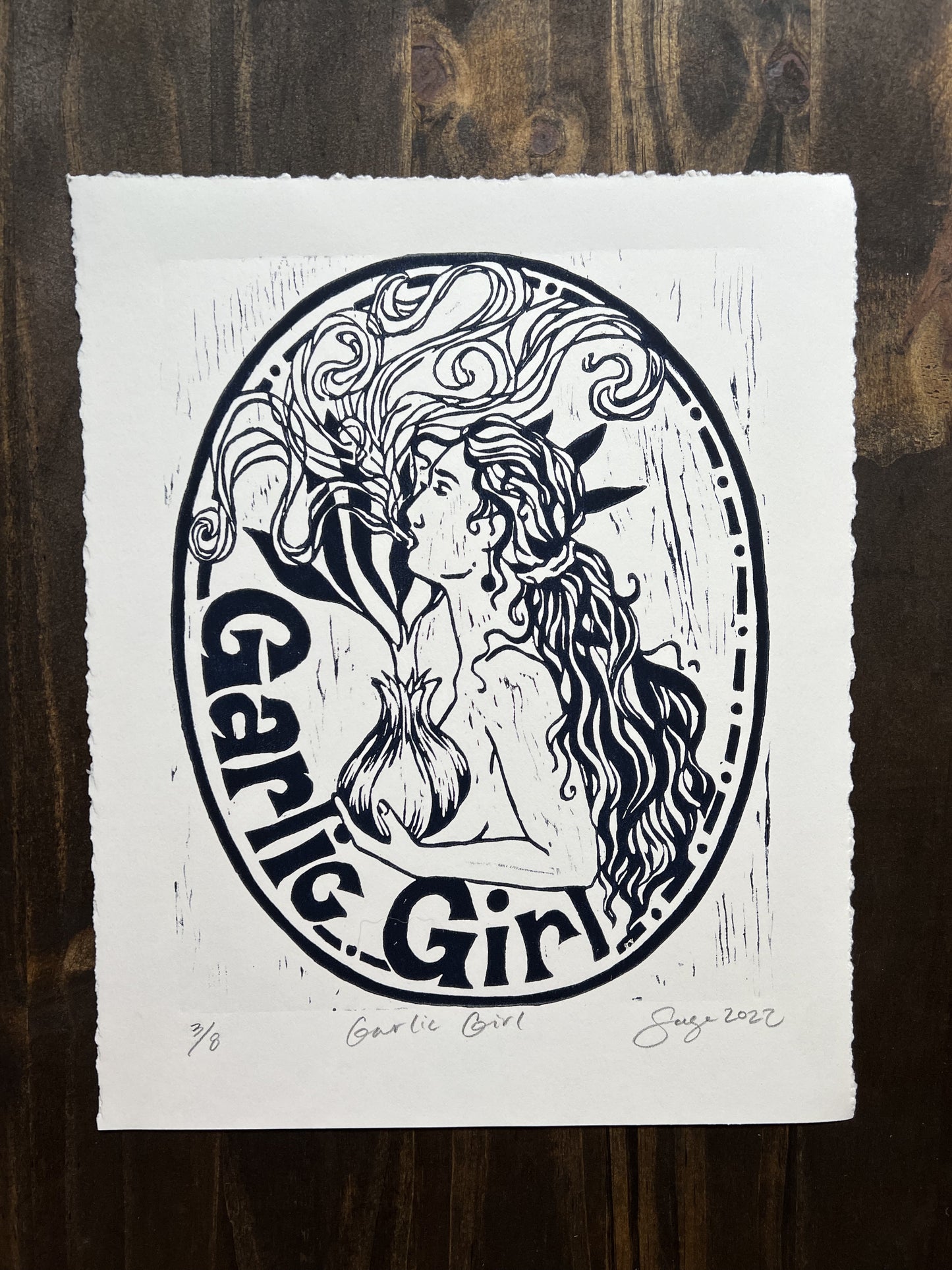 Garlic Girl Original Print