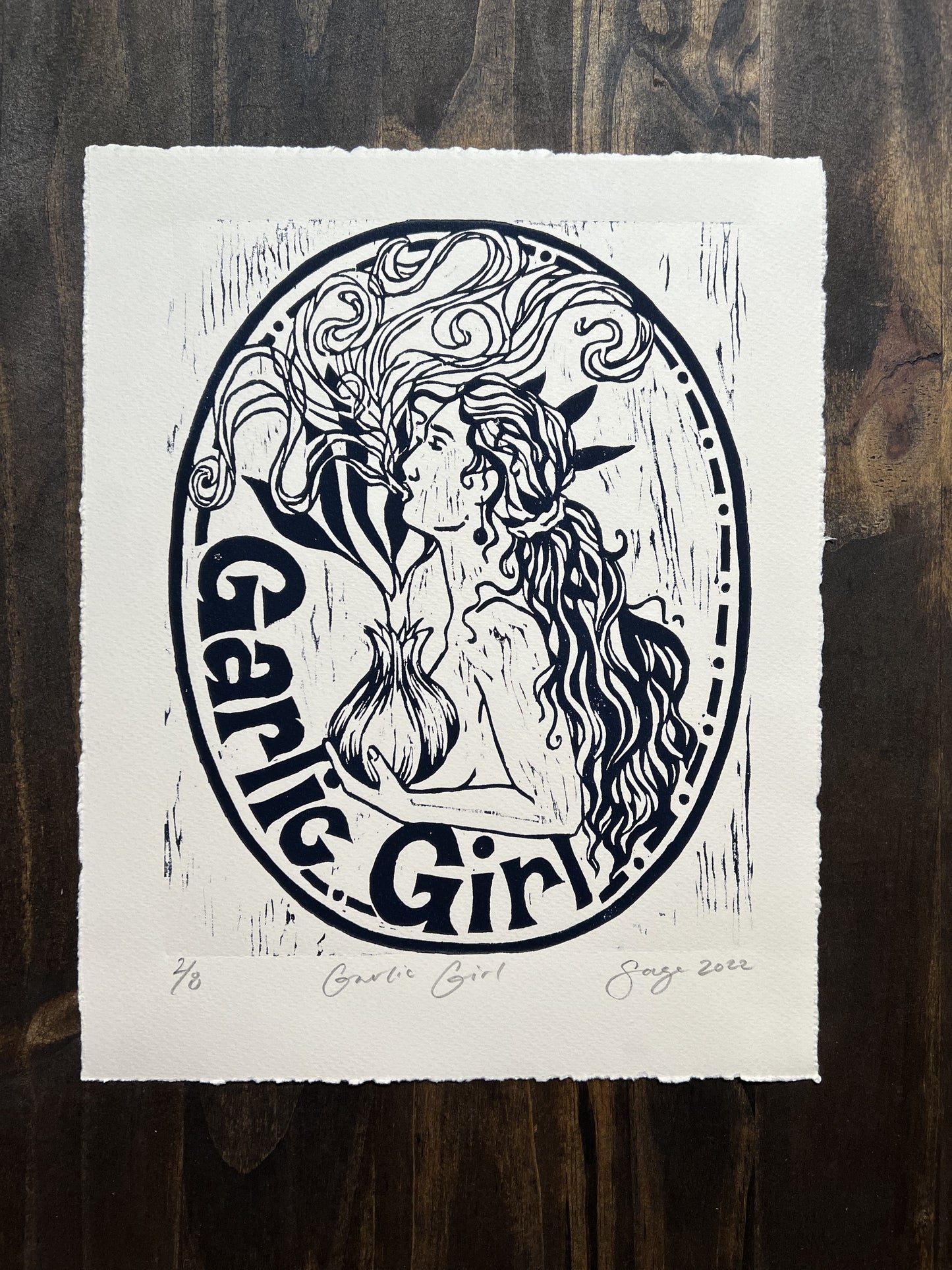 Garlic Girl Original Print