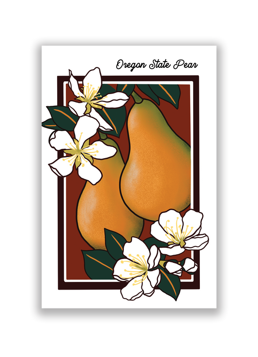 Oregon State Pear - Postcard