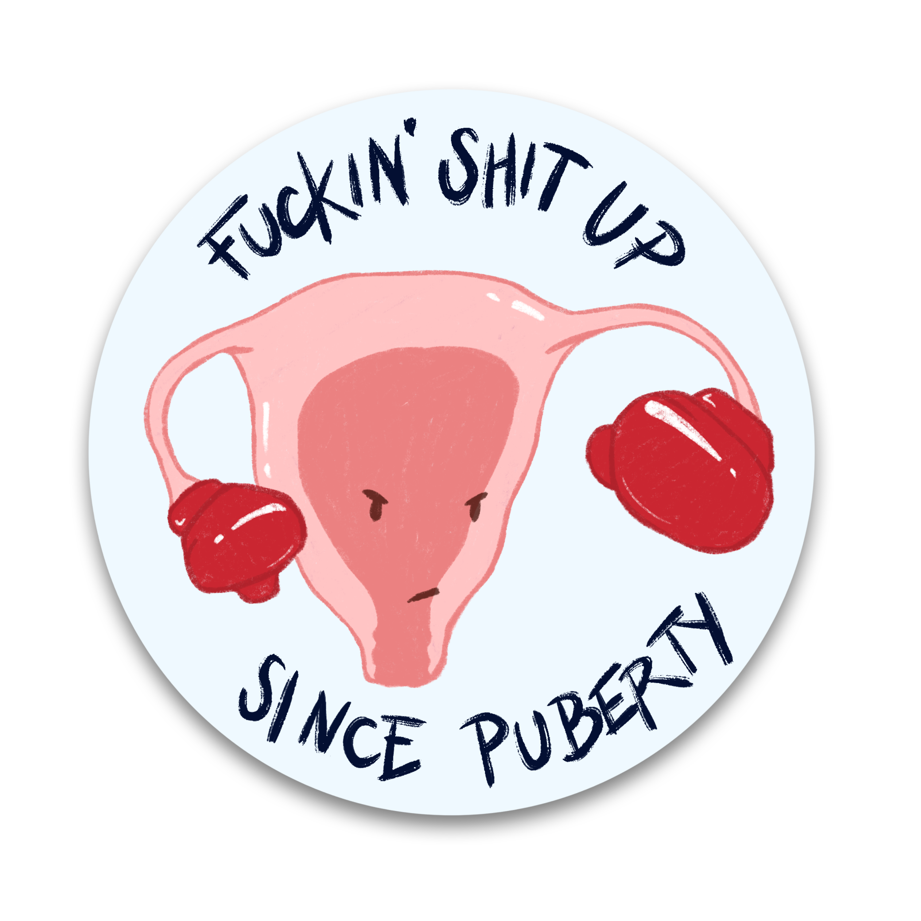 Angry Uterus Sticker – Sage Flannery