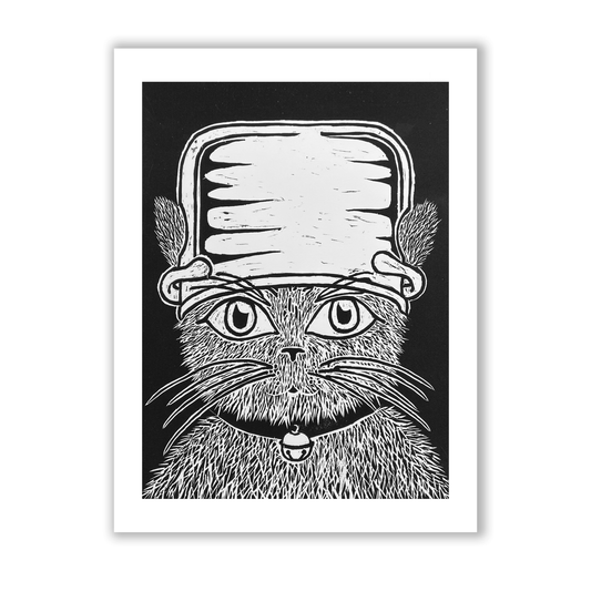 Cat Who Wore a Pot Reproduction Print