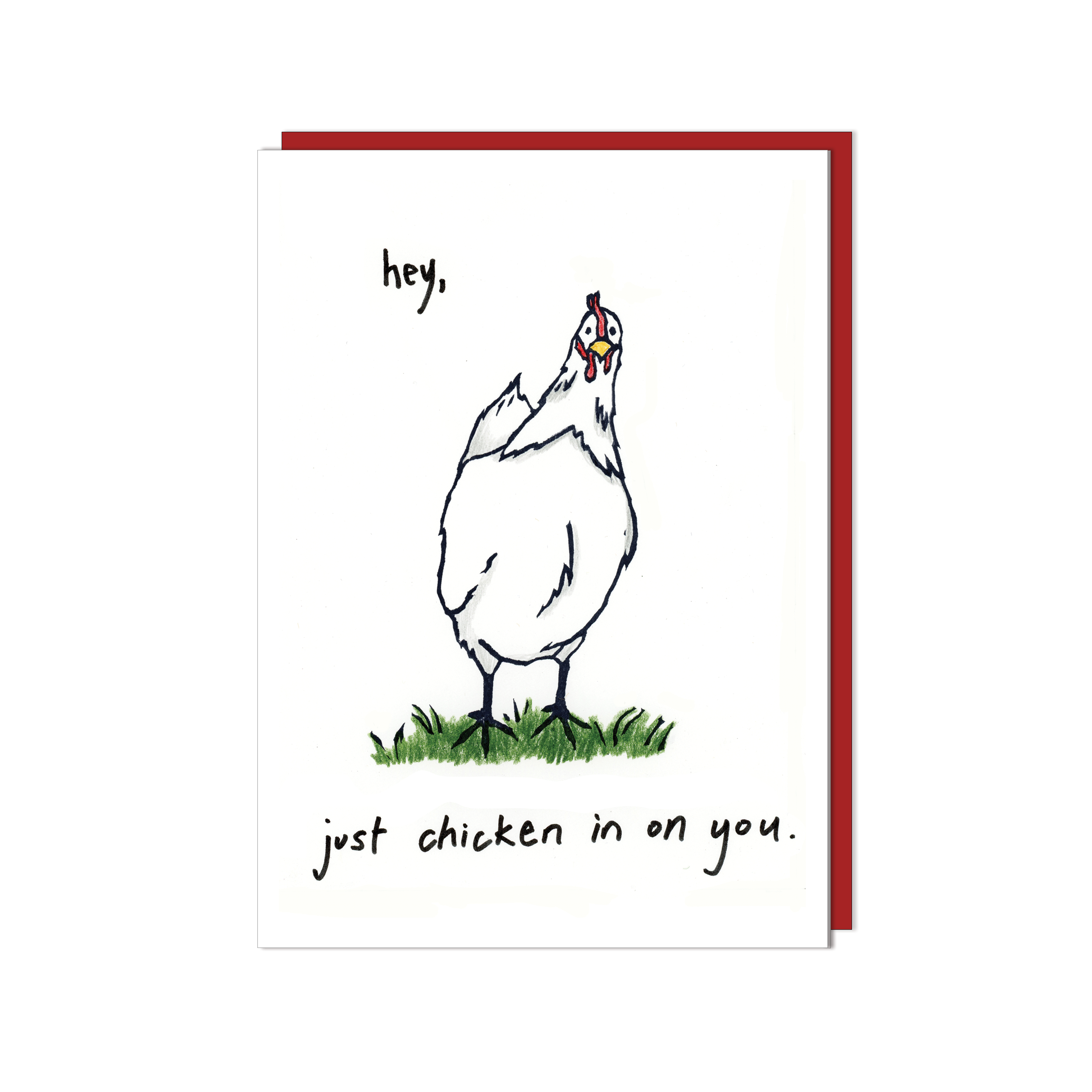 Chicken Key Card Chicken Card – Sage Flannery