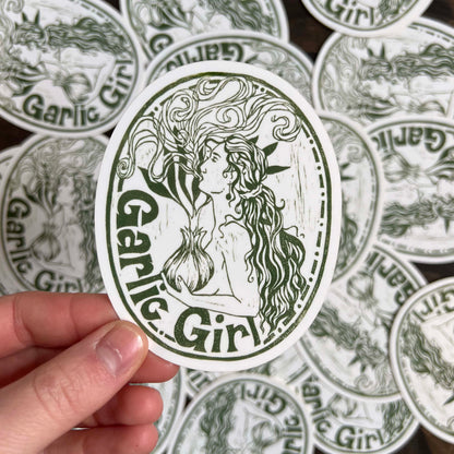 Garlic Girl Sticker