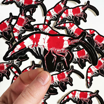 Crystal Red Shrimp Sticker